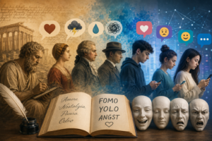 Evoluzione delle emozioni e del linguaggio umano dalla storia antica alla comunicazione digitale moderna